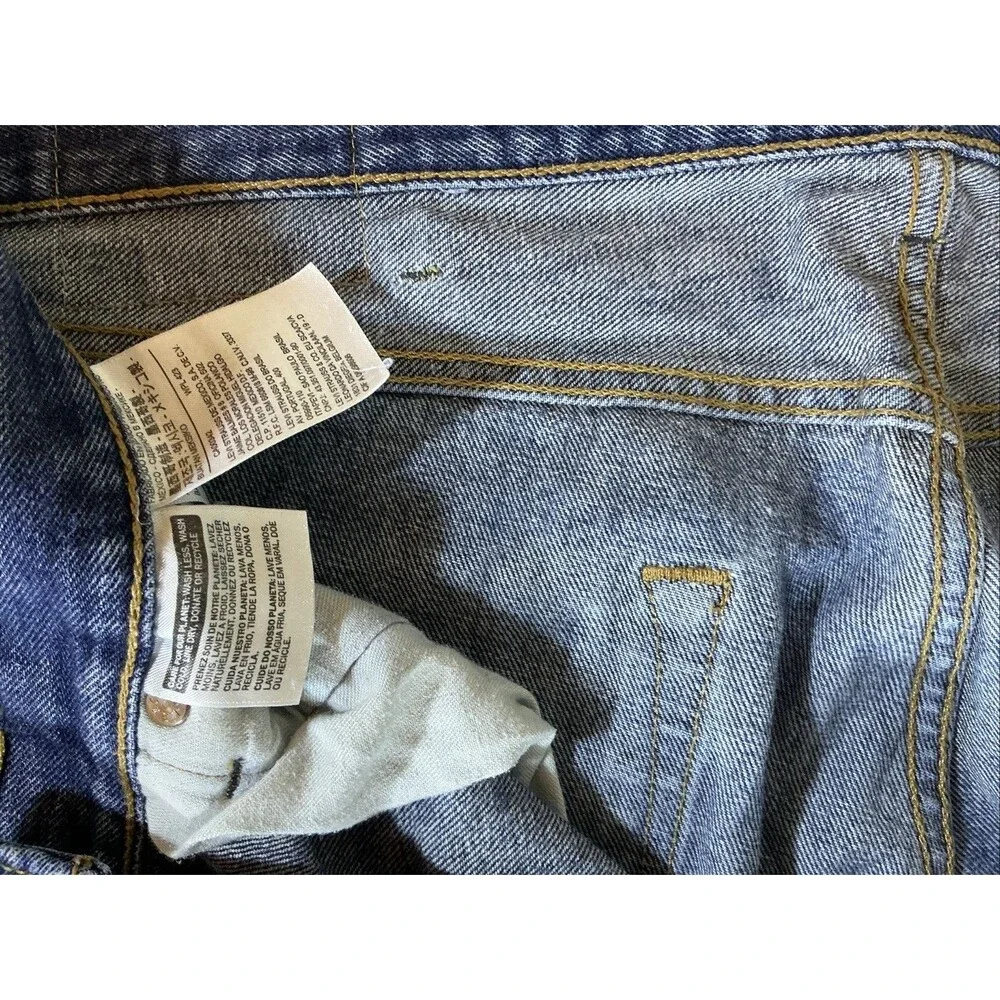 Levi's 501 Men's Original Fit Blue Jeans 38x29 Button Fly Made In Mexico